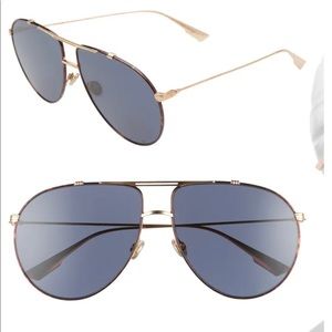 CHRISTIAN DIOR HAVANA BLUE AVIATORS